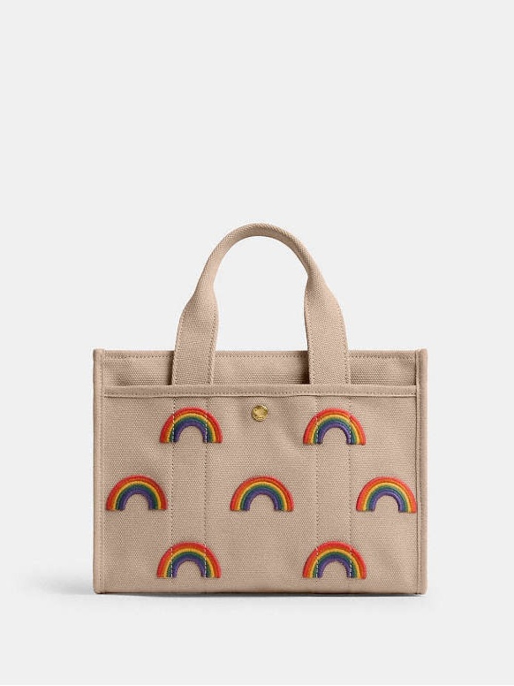Coach Cargo Tote Bag 26 With Rainbow - Picture 3 of 12
